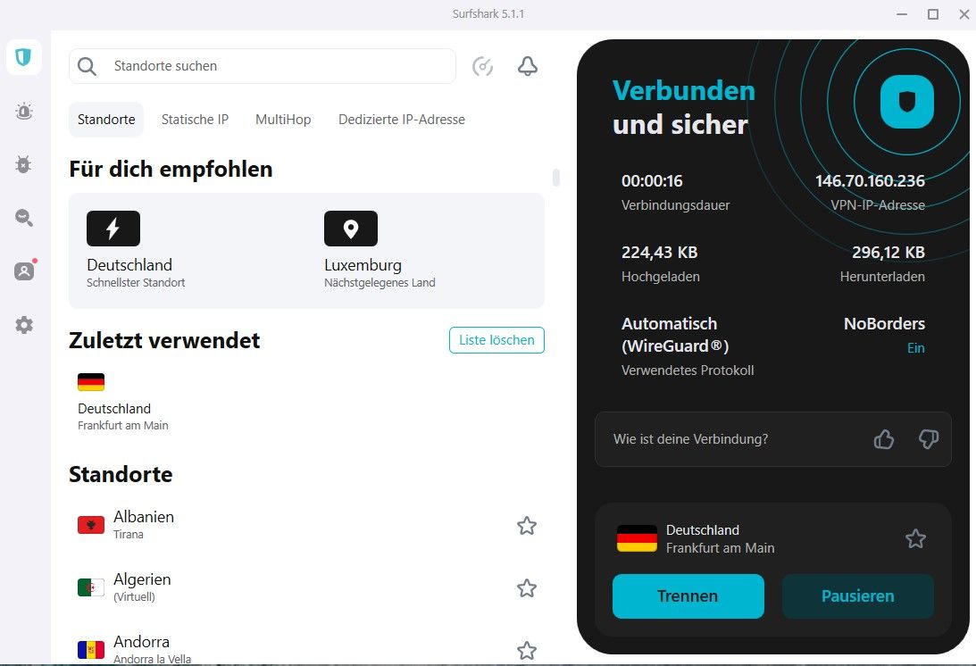 Surfshark Black Friday 2025 bestes VPN Cyber Monday Server Deutschland