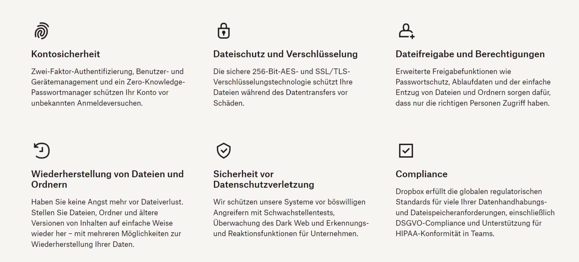 Dropbox Vs. Pcloud Sicherheit Schutz Dropbox