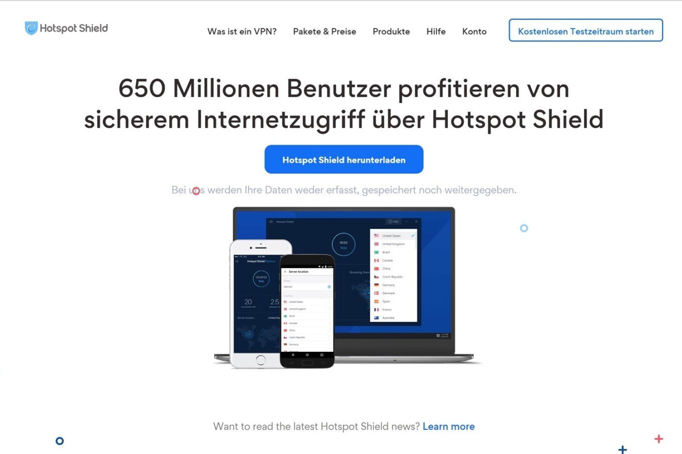 Hotspot Shield Test Bewertung