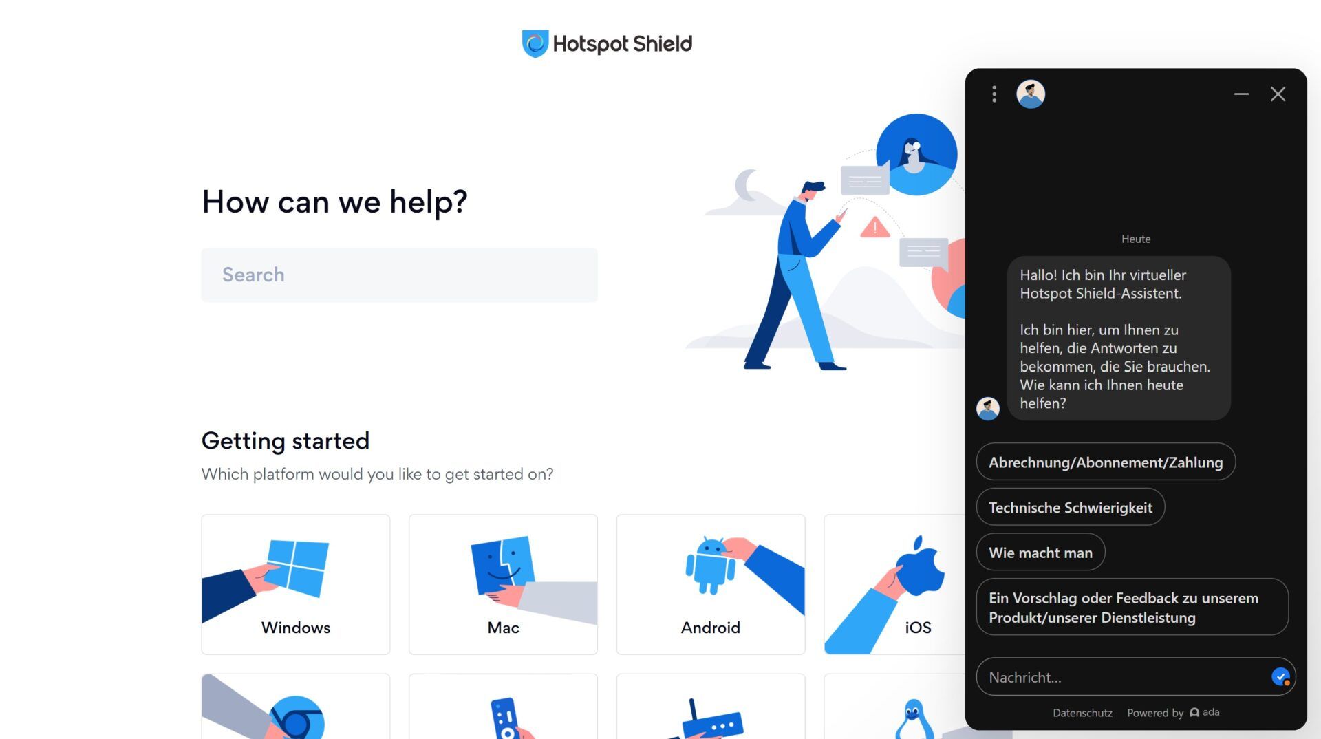 Hotspot Shield Test Bewertung Kundenservice Kontakt