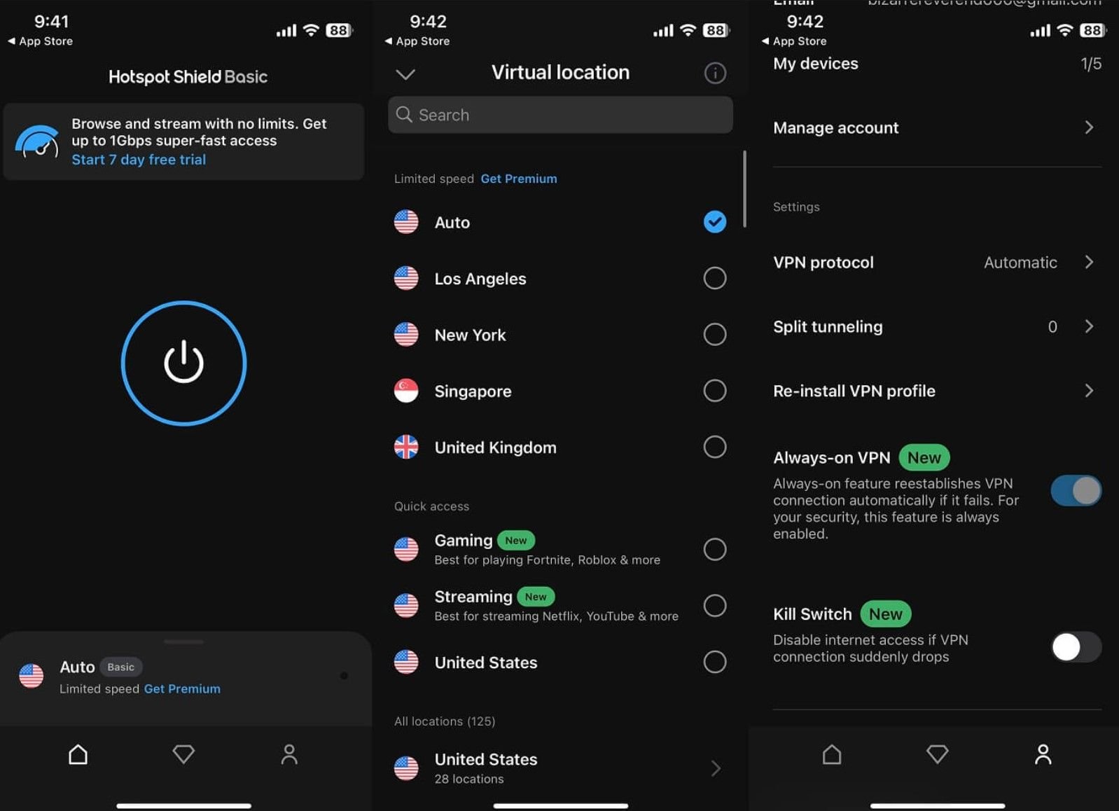 Hotspot Shield Test Bewertung Mobile Anwendung Mobile Anwendung Iphone
