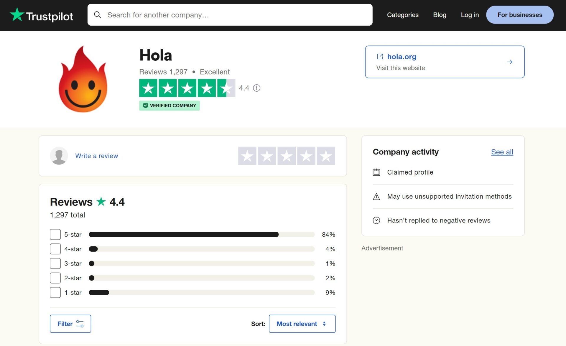 Hola Vpn Test Bewertung Trustpilot