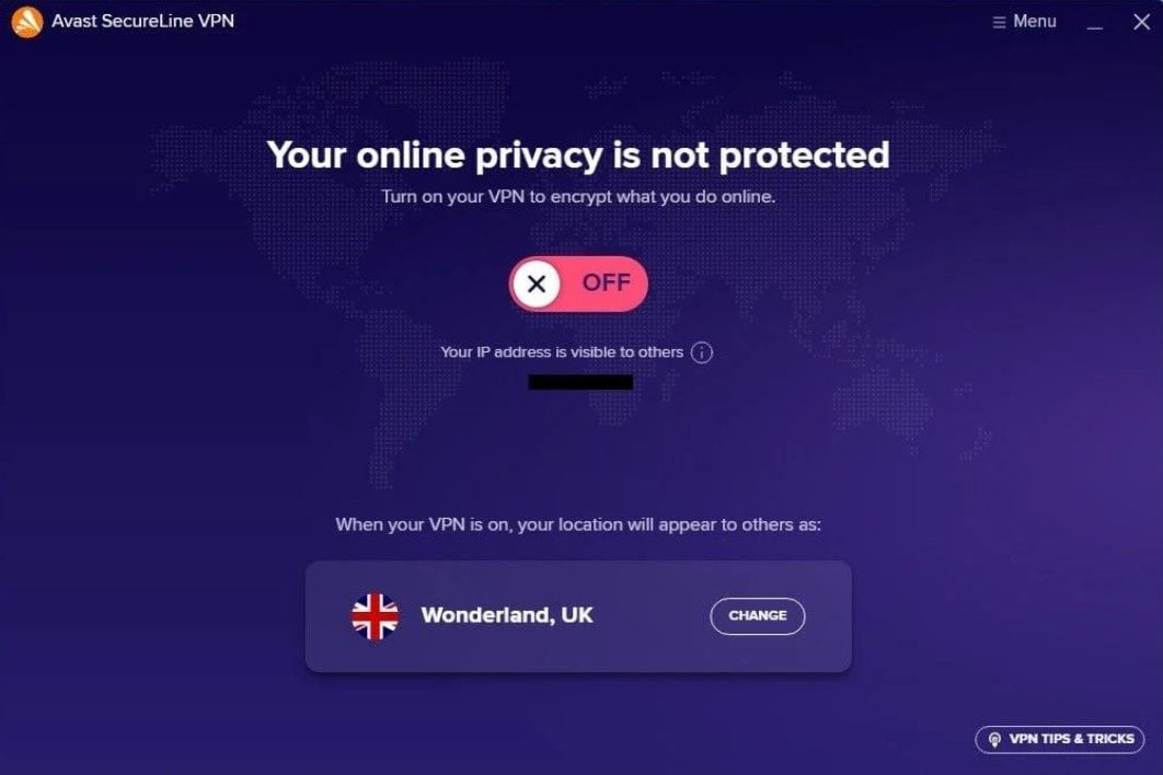 Avast Secureline Vpn Test Bewertung Anwendung Benutzeroberfläche