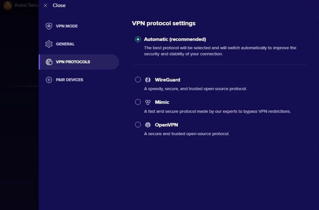 Avast Secureline Vpn Test Bewertung Protokolle