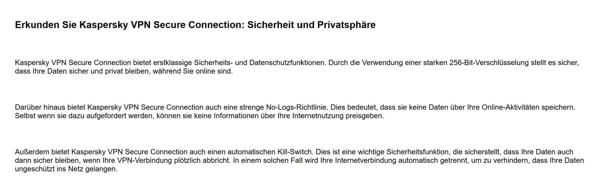 Kaspersky Vpn Test Bewertung Datenschutz No Log
