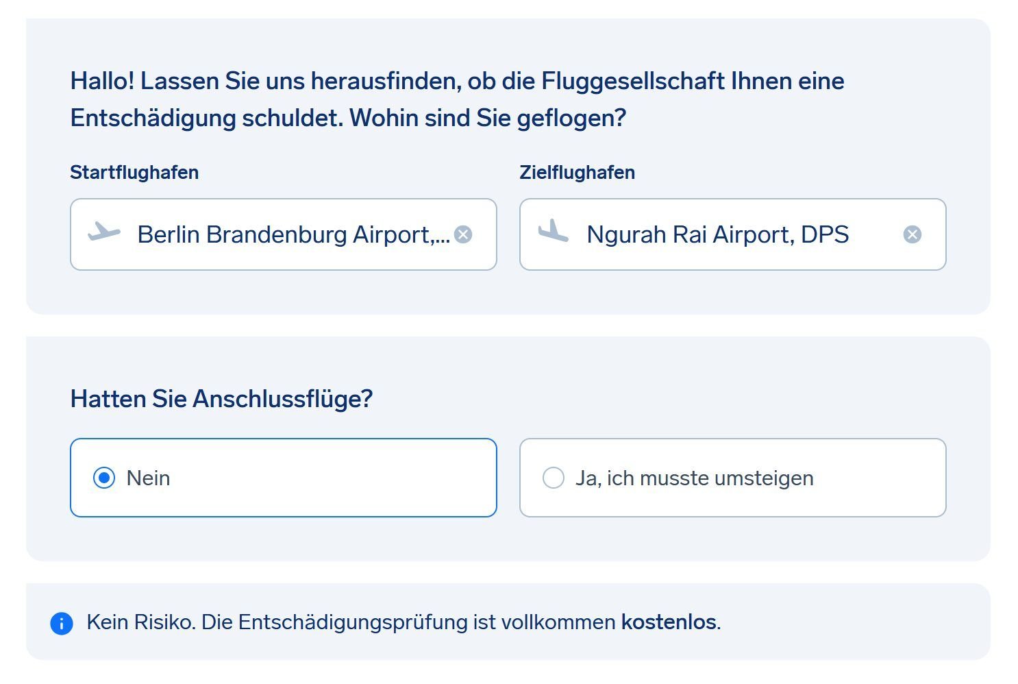 Airhelp Vs. Flightright Airhelp Online Formular