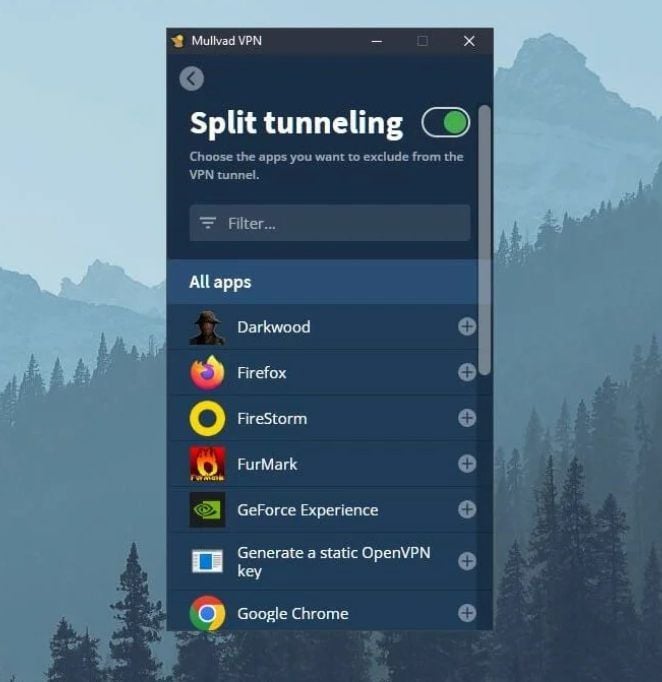 Mullvad Vpn Test Bewertung Funktionen Split Tunneling