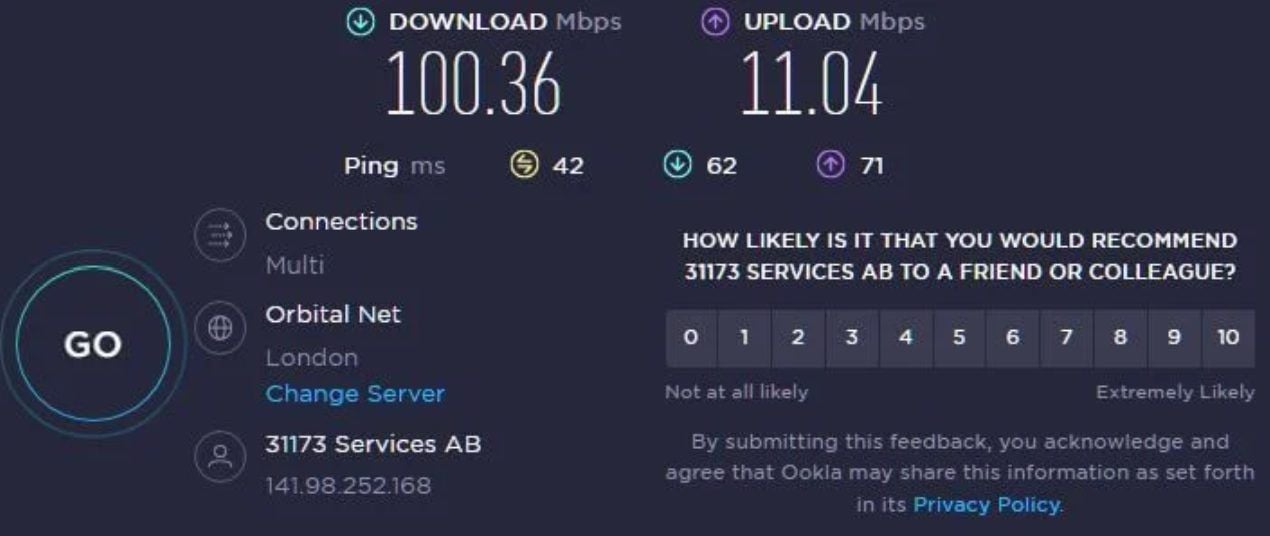 Mullvad Vpn Test Bewertung Geschwindigkeit Großbritannien