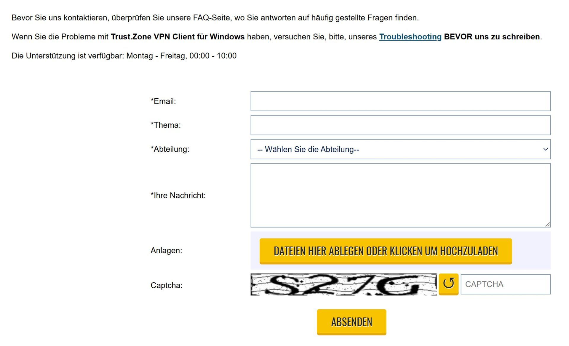 Trust.zone Test Bewertung Kundenservice