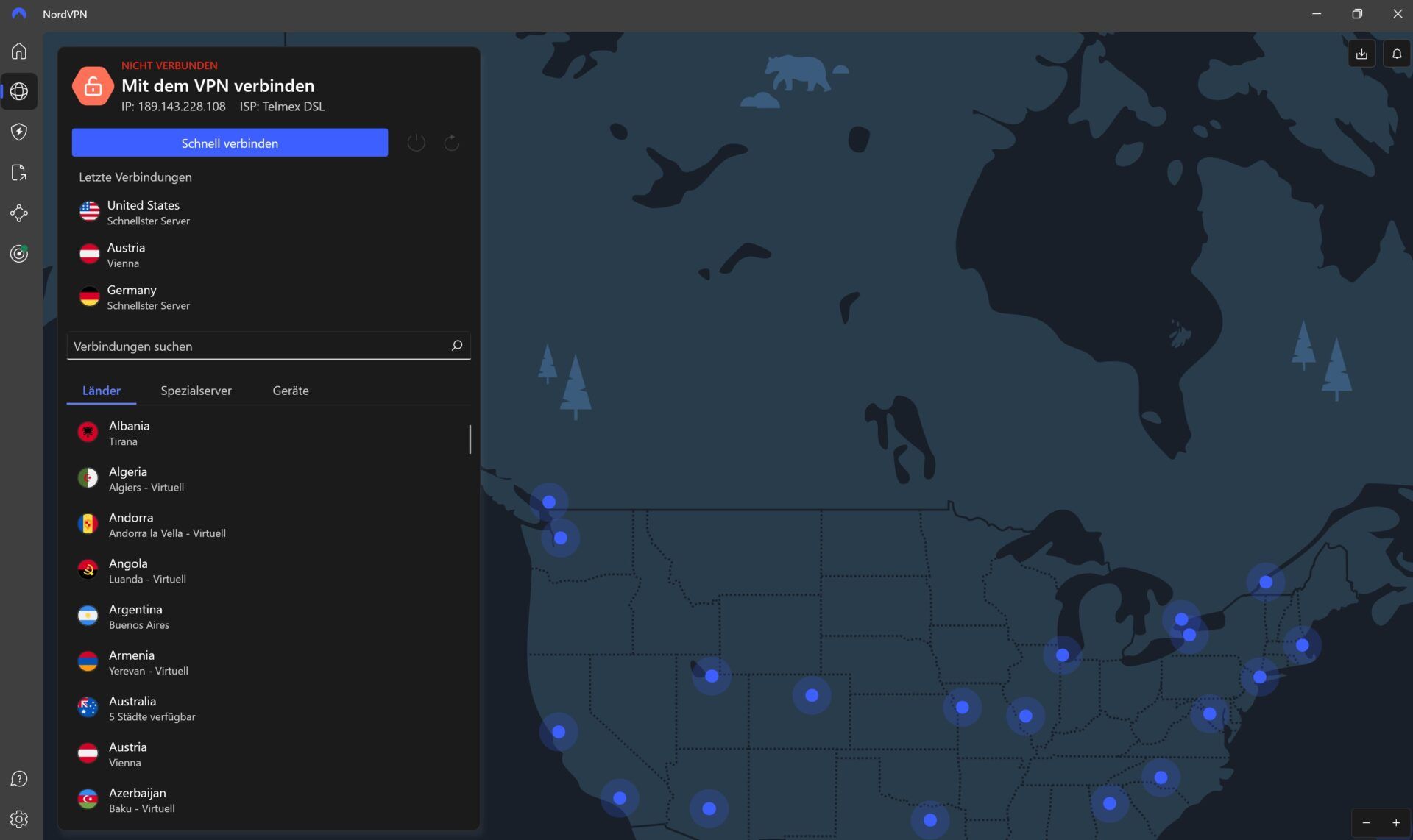 Beste Vpn Kanada Kanadische Ip Nordvpn Benutzeroberfläche