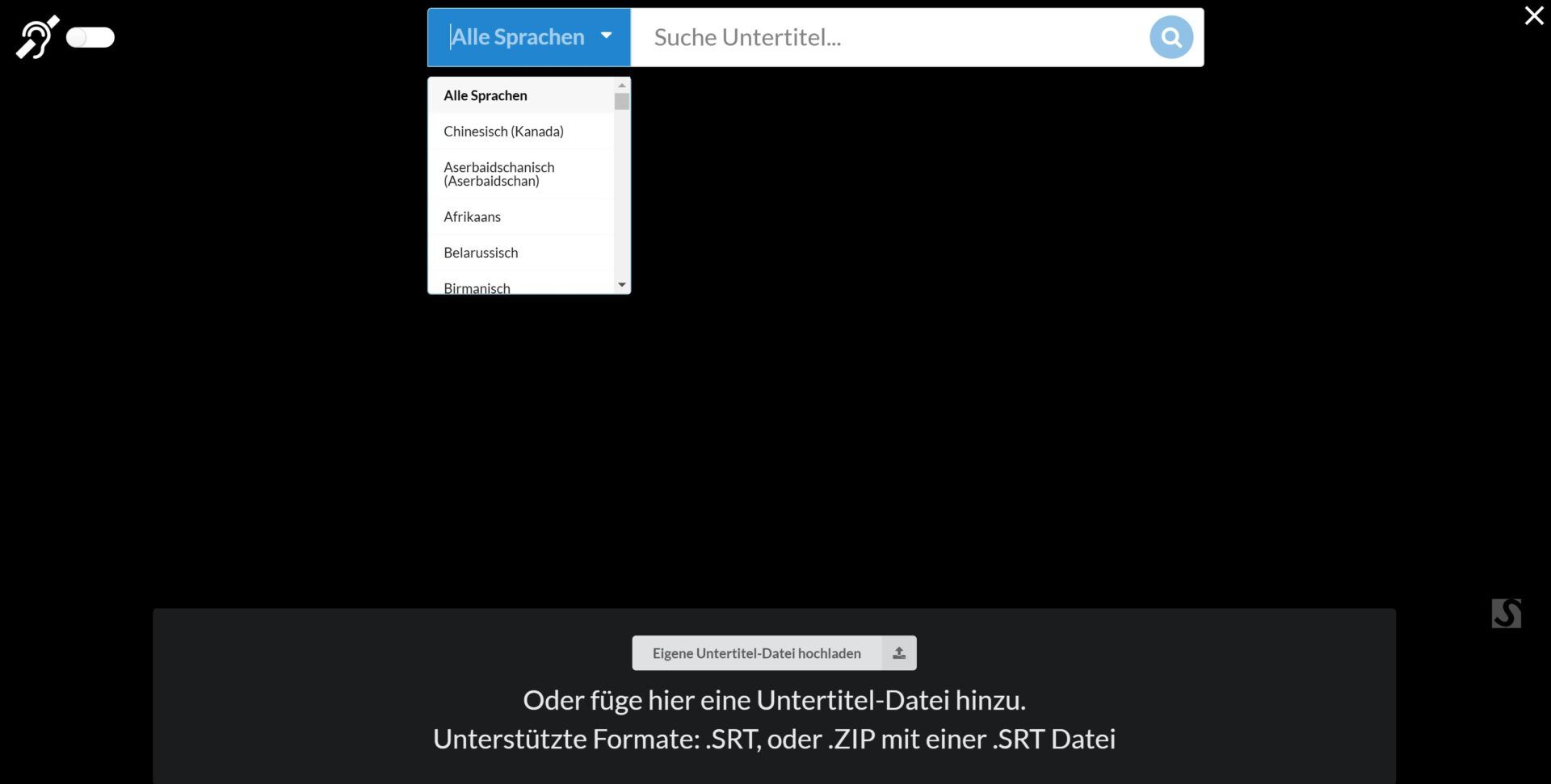 Netflix Untertitel Substital Sprachen Auswahl