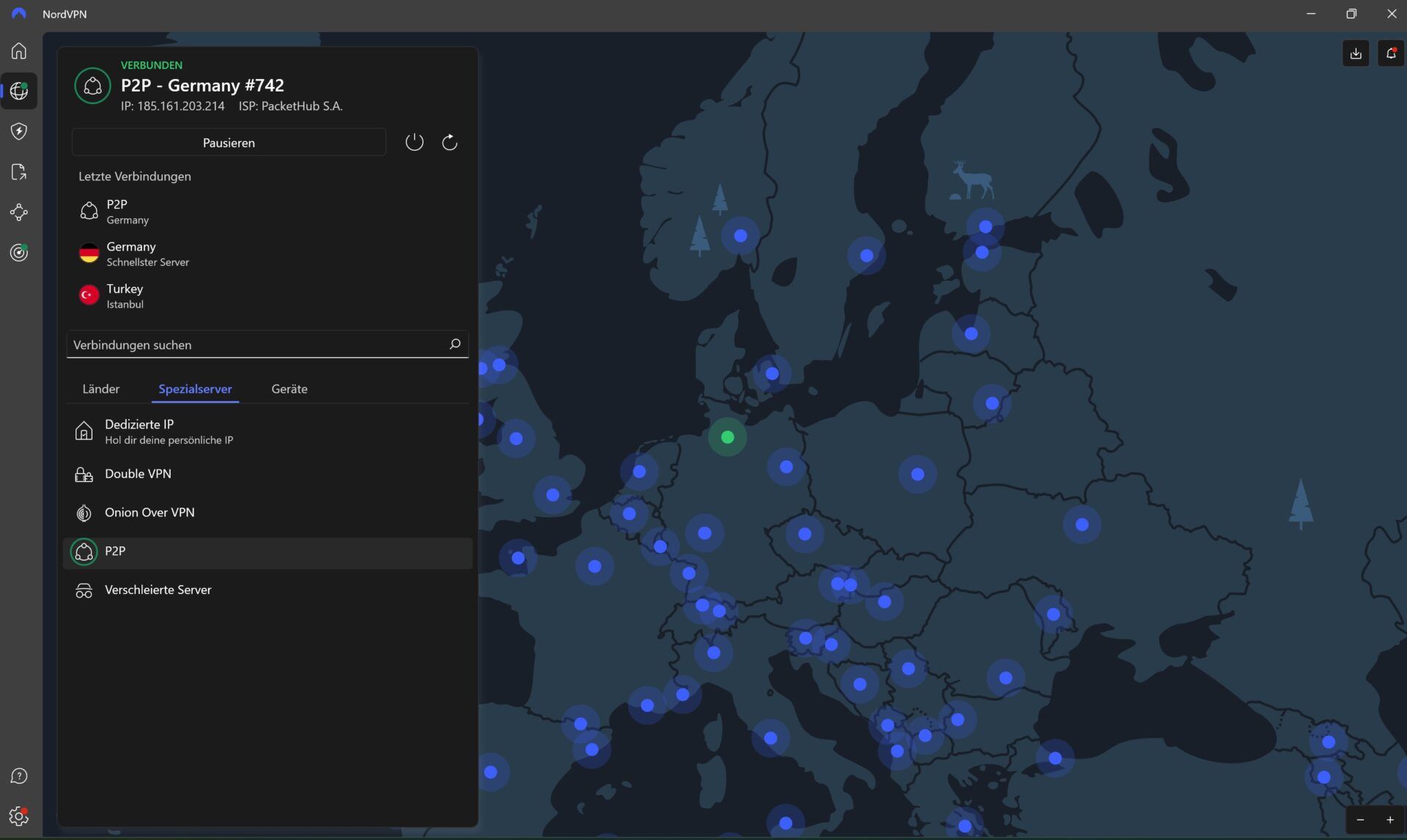 Utorrent Funktion Verwendung Nordvpn App P2p Server Verbunden