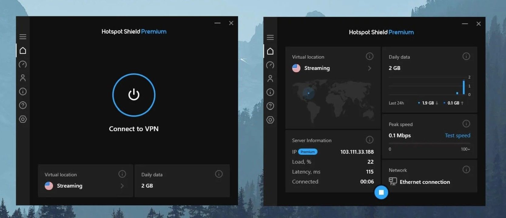 Hotspot Shield Vs. Nordvpn Benutzeroberfläche Hotspot Shield