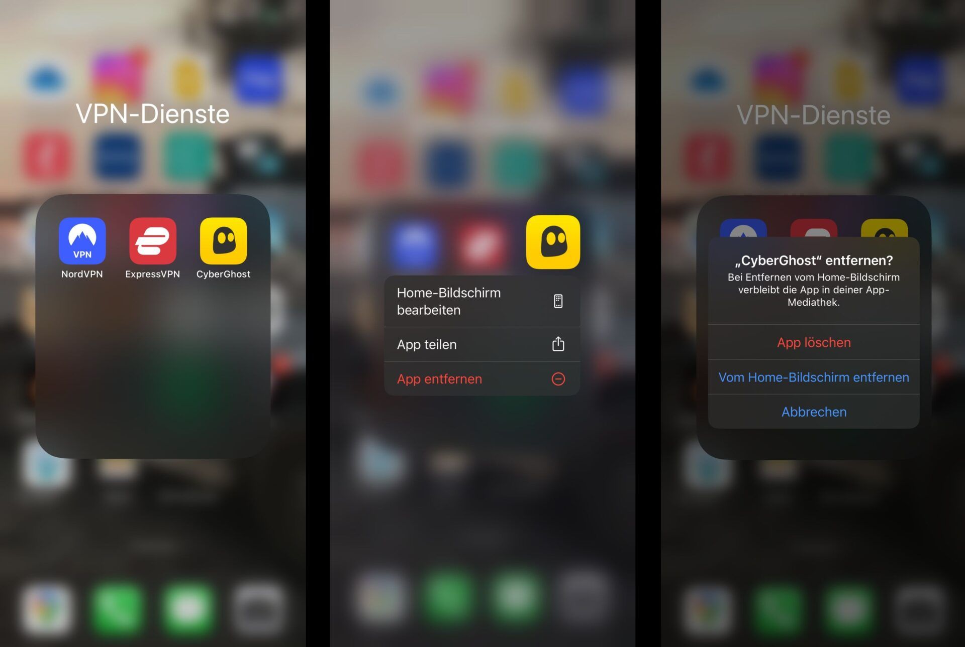 Verwendung Vpn Beste Deinstallieren Anwendung Mobile App Cyberghost