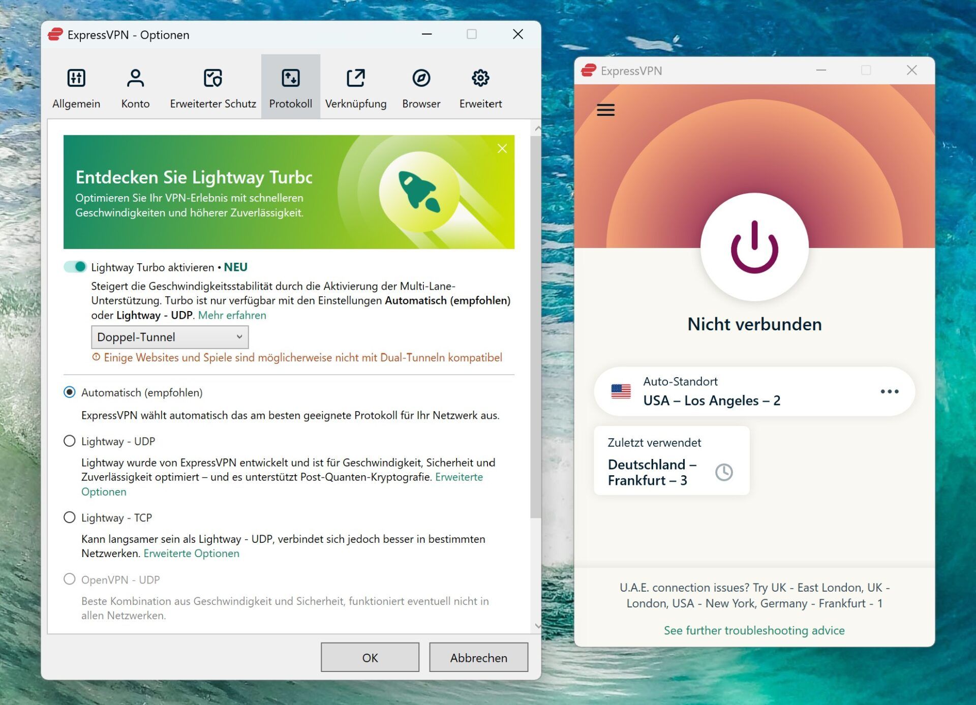 Verwendung Vpn Beste Expressvpn Einstellungen Menü Pc Protokoll