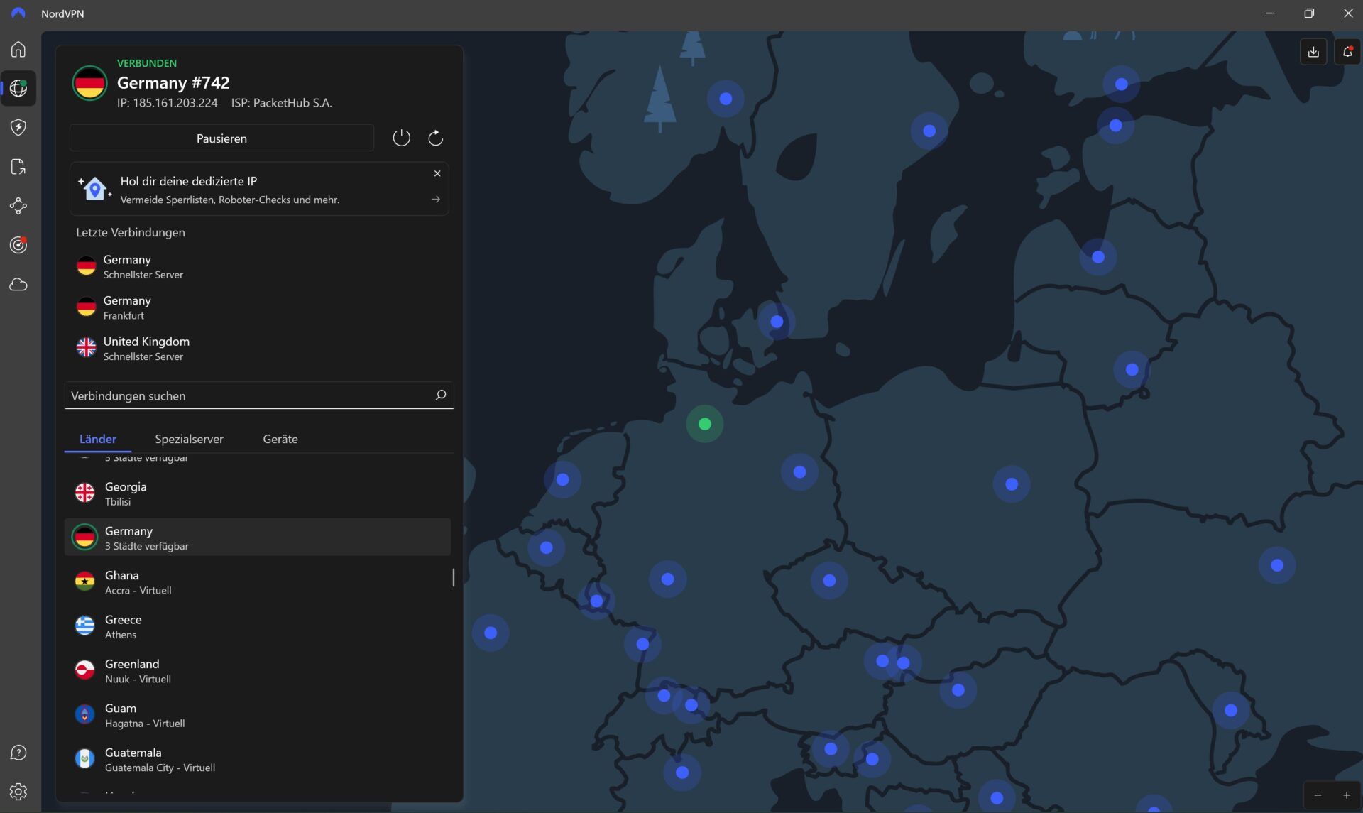 Verwendung Vpn Beste Nordvpn Anwendung Windows Bedienung Verbunden