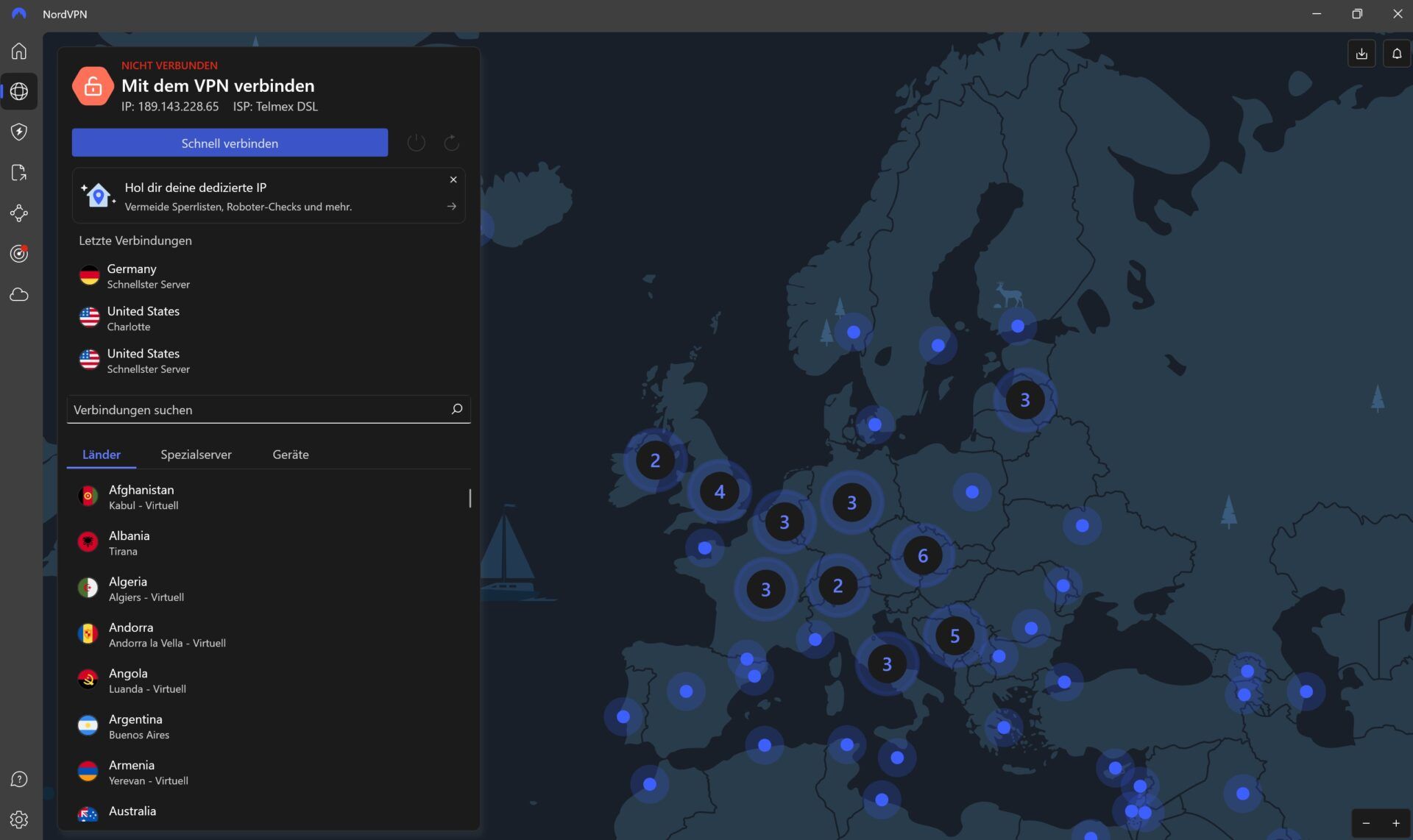 Verwendung Vpn Beste Nordvpn App Benutzeroberfläche