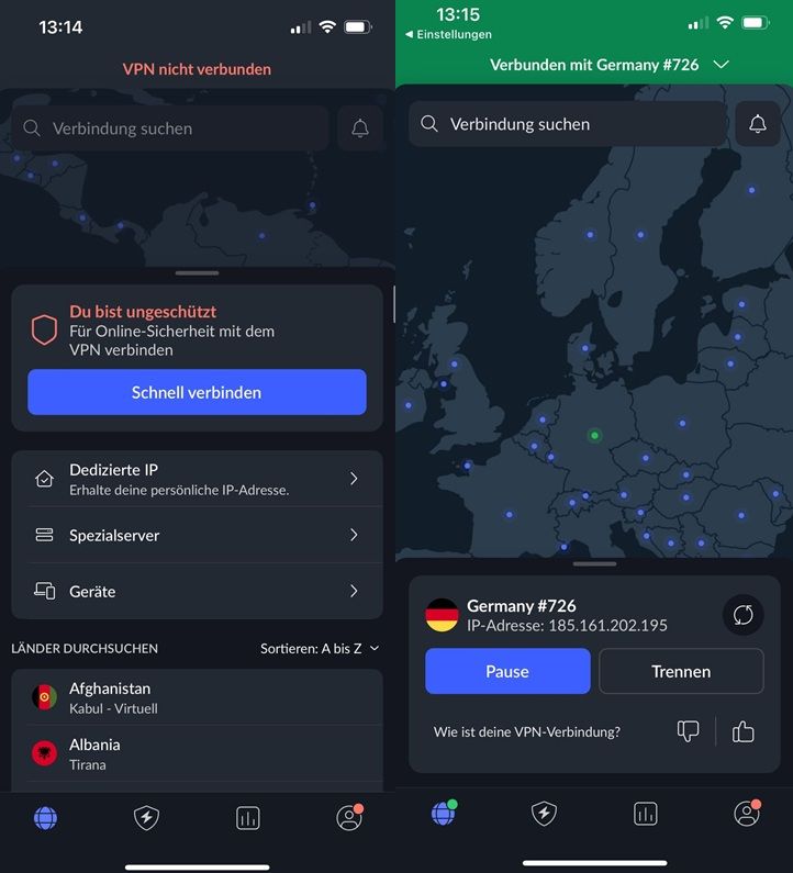 Verwendung Vpn Beste Nordvpn Mobile App Verbindung