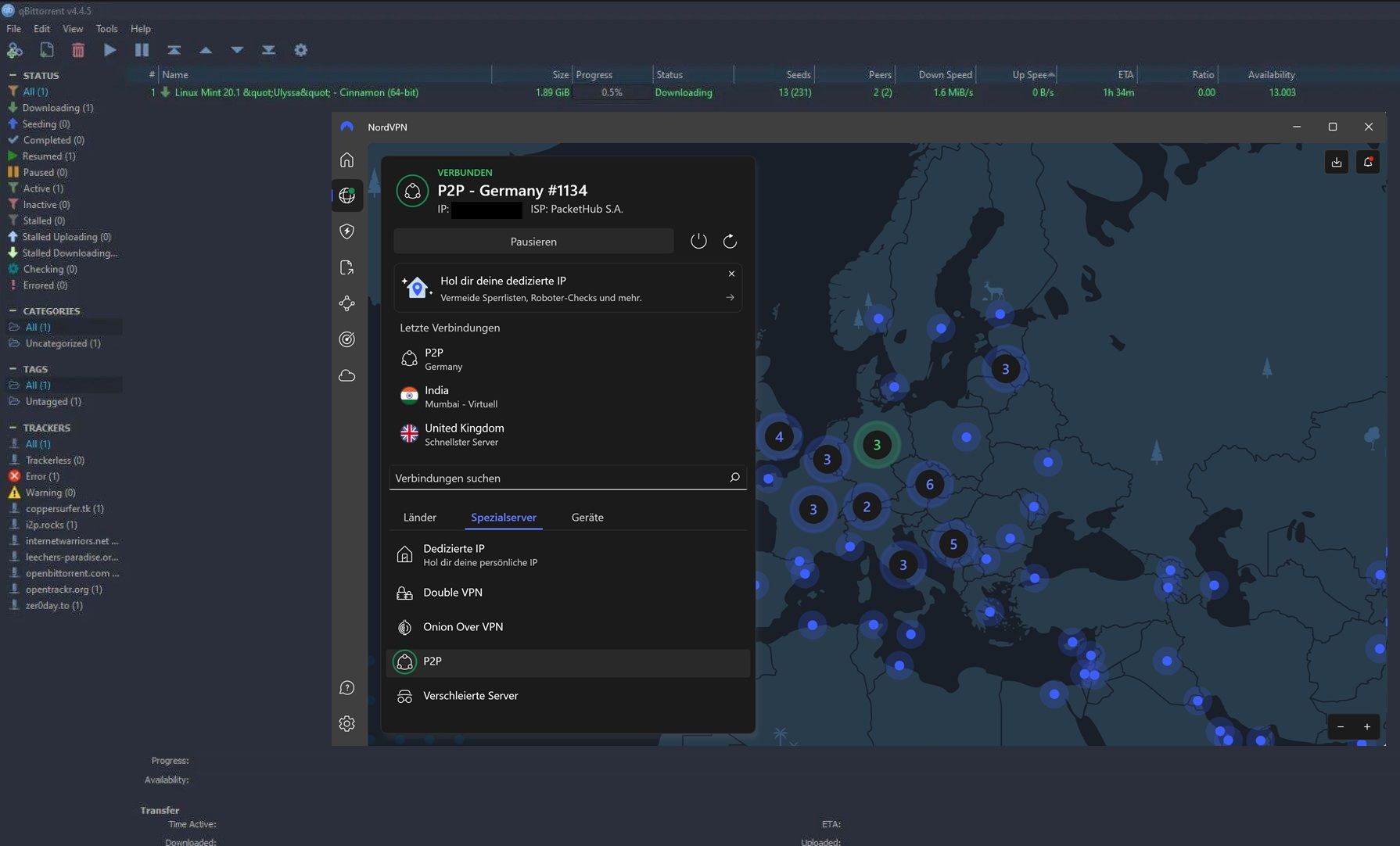 Nordvpn Vs. Avast Vpn Vergleich Test Duell Torrenting P2p Qbittorrent Nordvpn