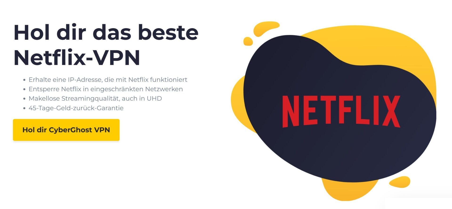 Proton Vpn Netflix Alternativen Streaming Cyberghost