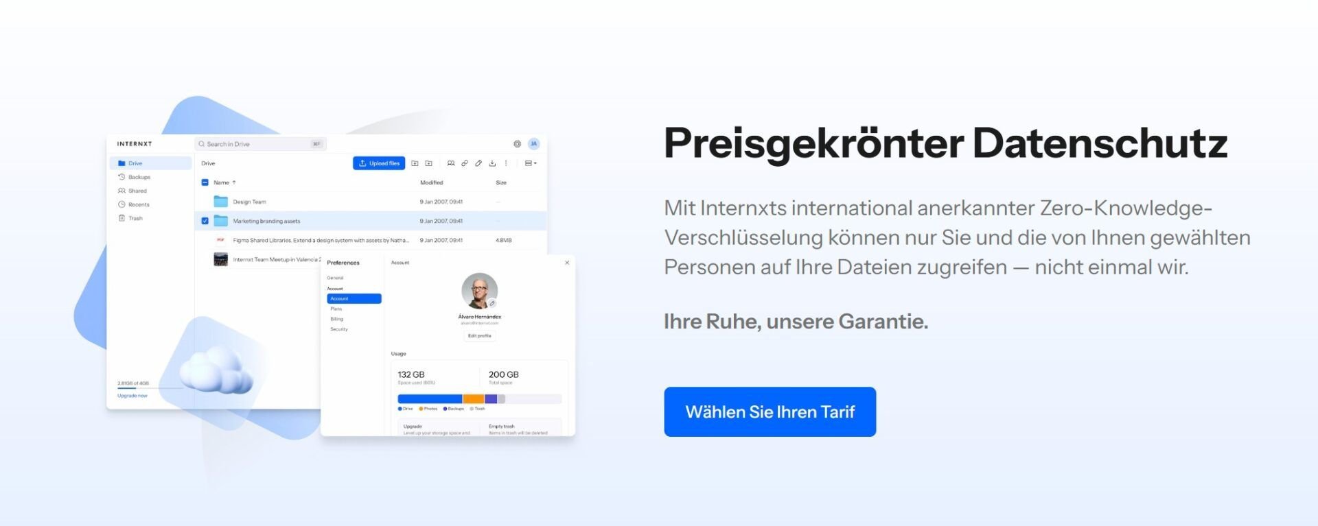 Beste Kostenlose Cloud Internxt