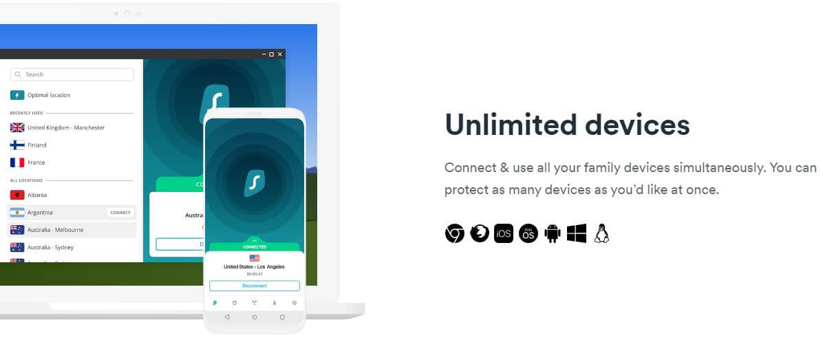 Surfshark Unlimited Devices