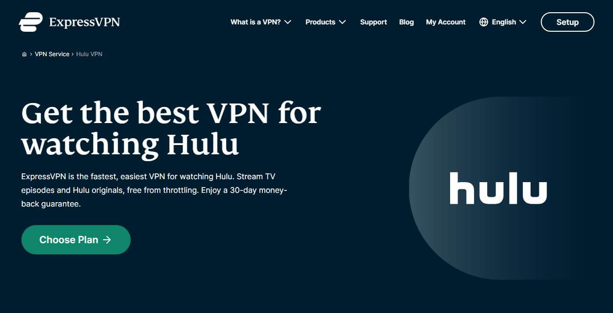ExpressVPN Hulu