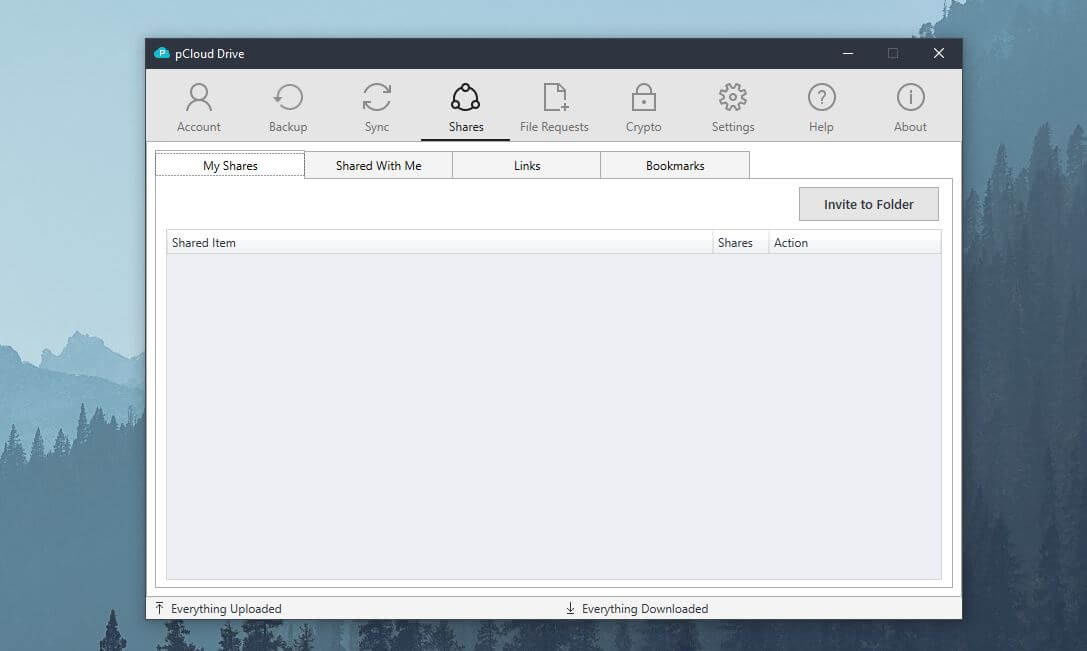 pCloud File Sharing