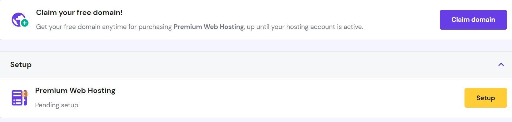 Hostinger Account Onboarding