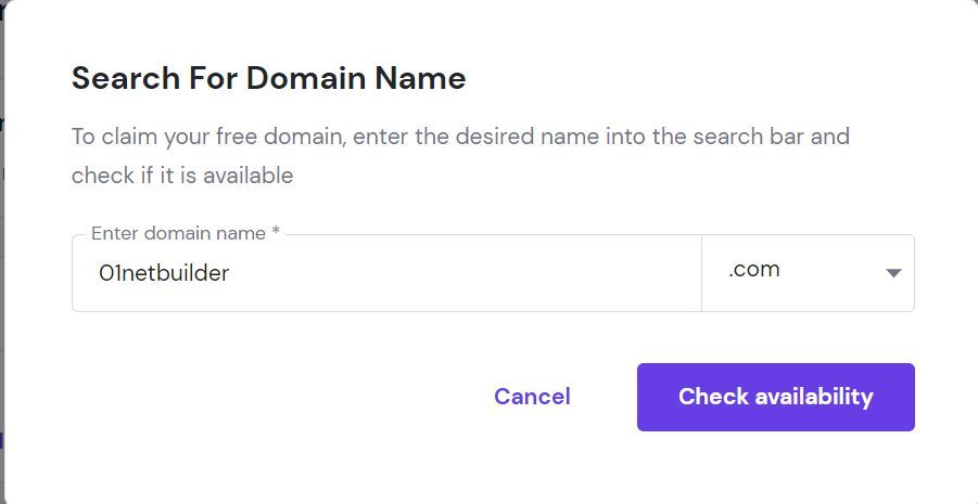Check for free Domain Availability