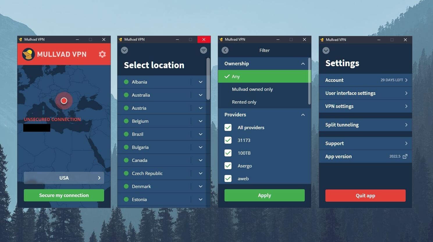 Mullvad VPN Windows