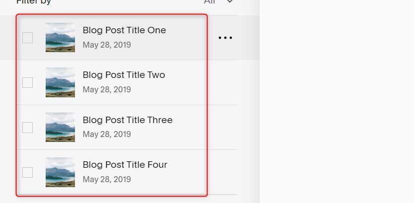 Choose a Blog Post Squarespace