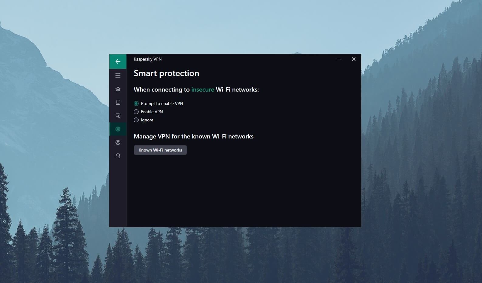 Kaspersky VPN Smart Protection