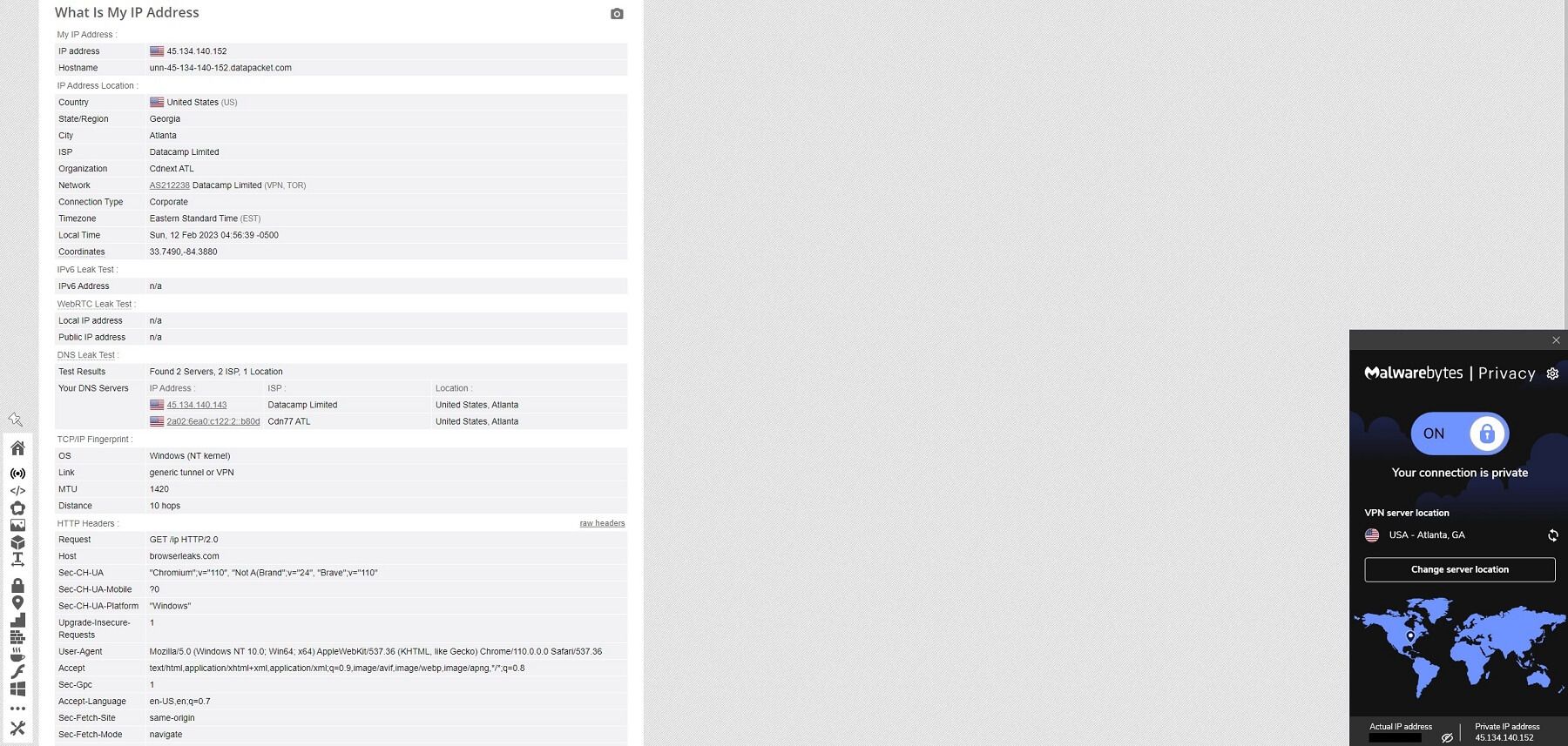 Malwarebytes VPN IP Leak 2
