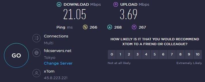 Malwarebytes VPN Japan Speed