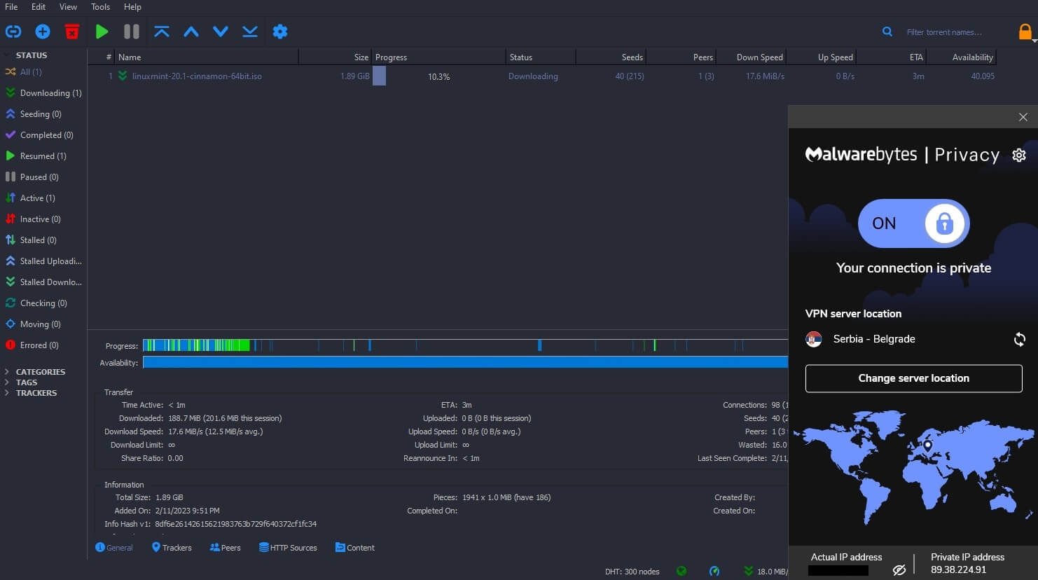 Malwarebytes VPN P2P