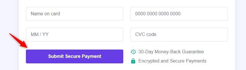 Submit Secure Payment Hostinger Website Builder