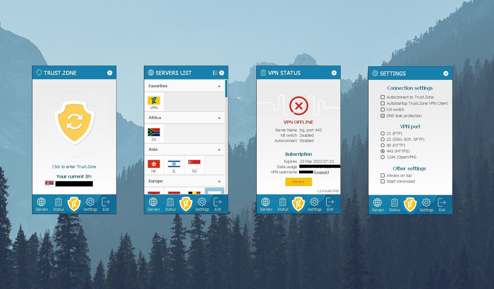 Trust Zone VPN Windows