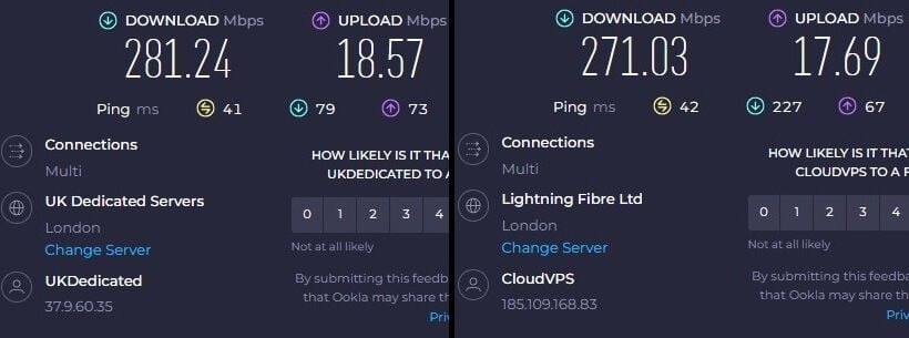 NordVPN NordLynx vs OpenVPN UK