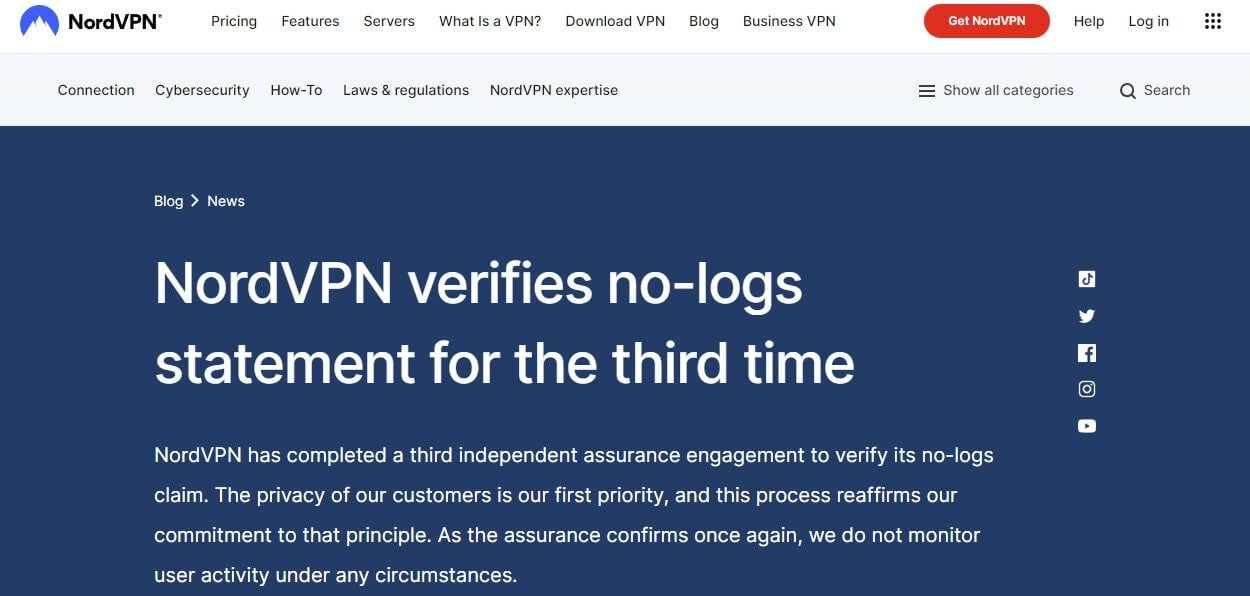 NordVPN Third Audit