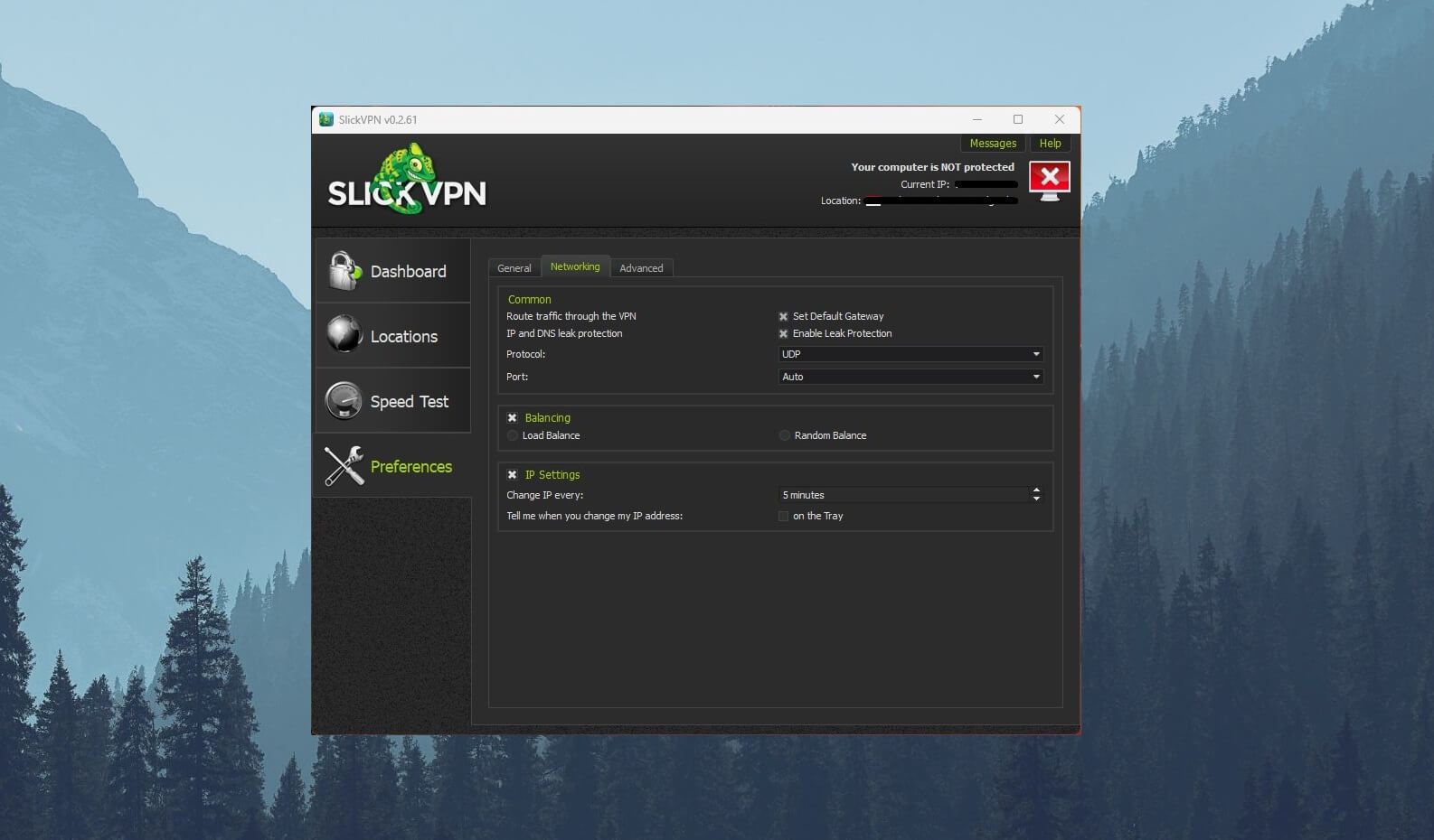 SlickVPN Settings