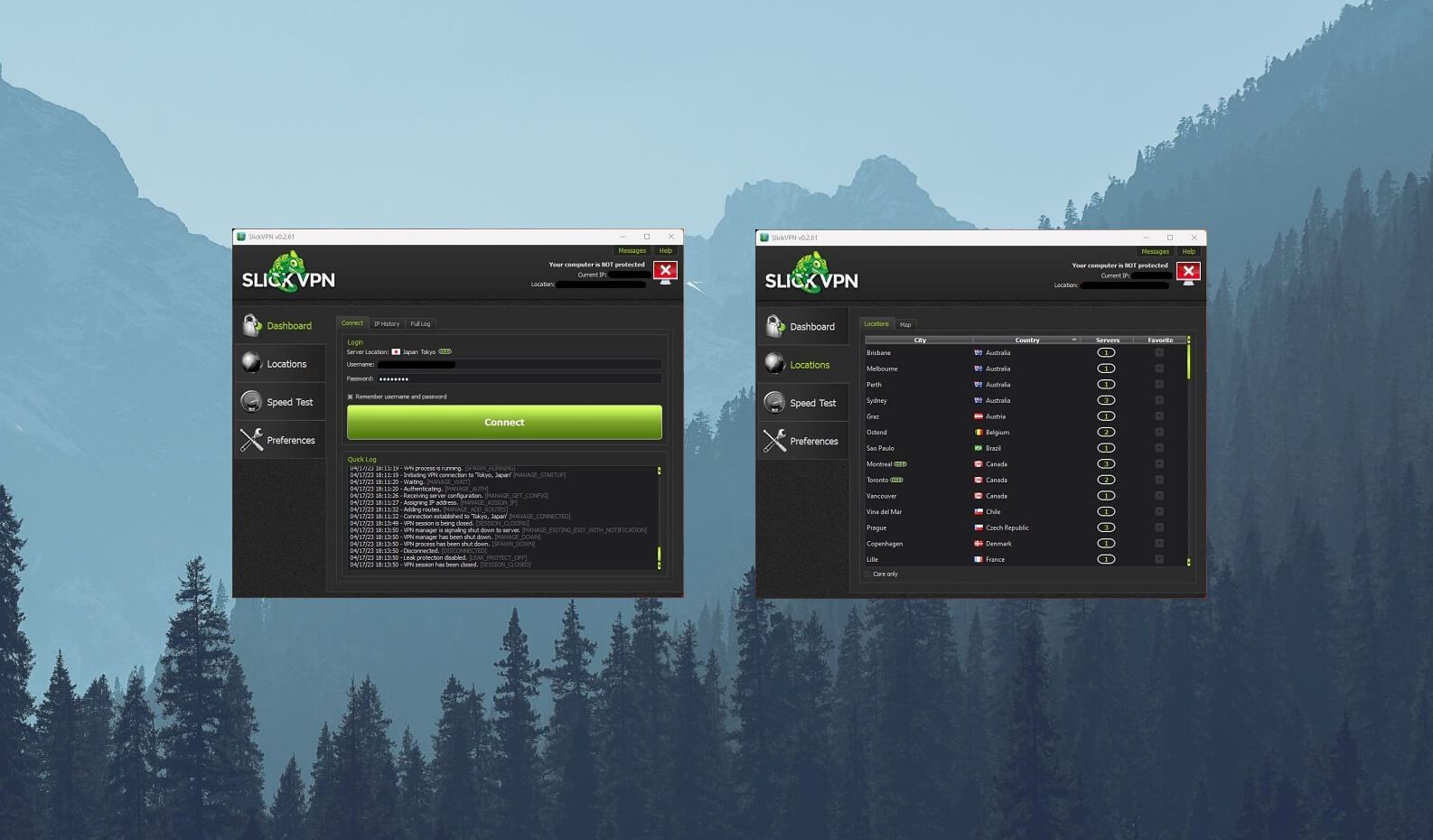 SlickVPN Windows 1