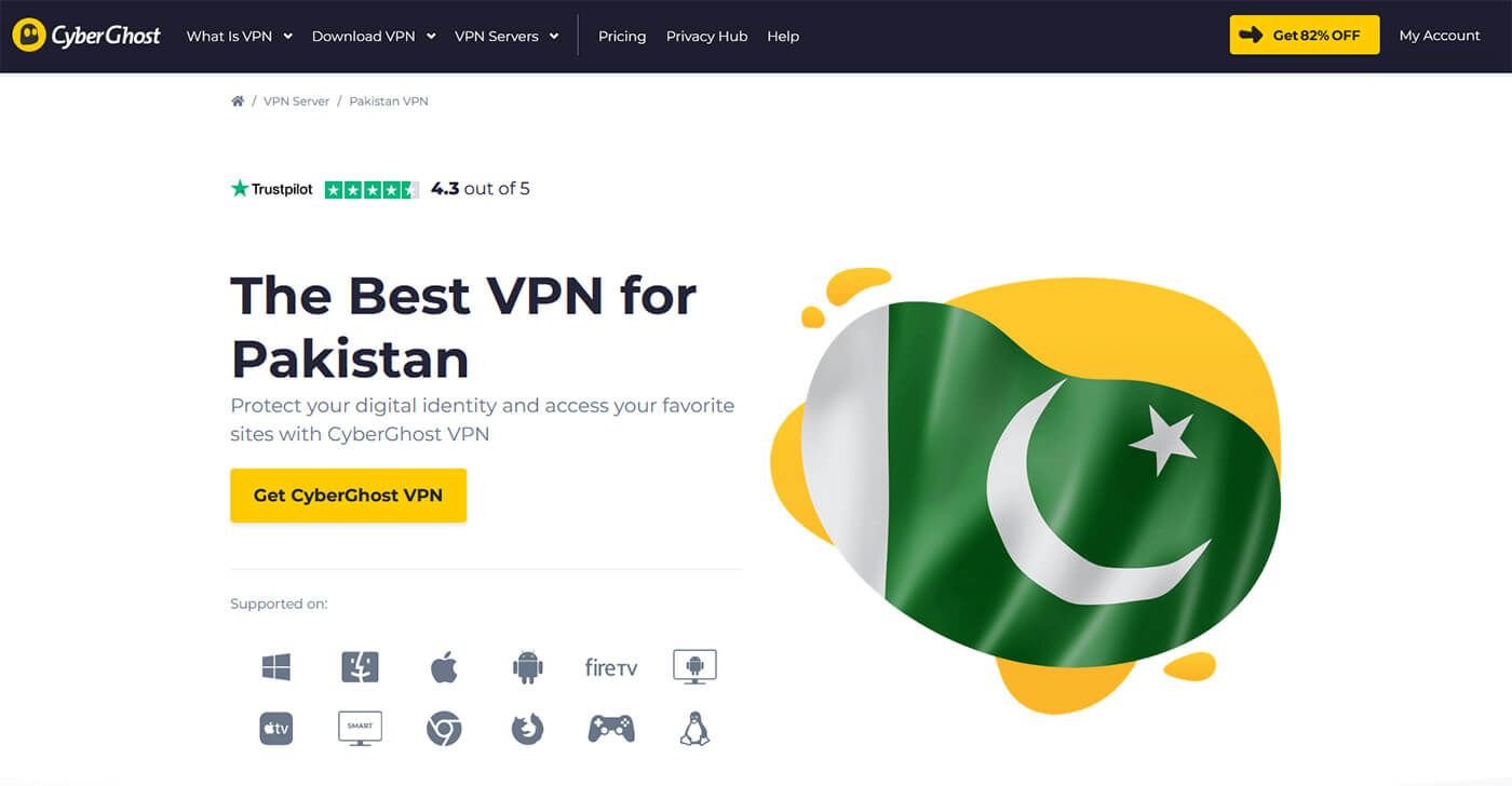 CyberGhost VPN Pakistan