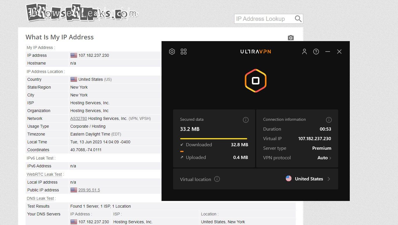 UltraVPN IP Leak 2