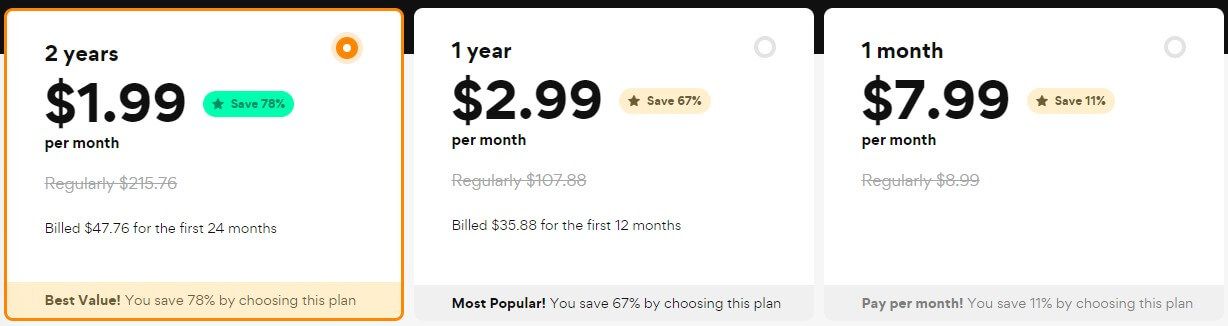 UltraVPN Pricing