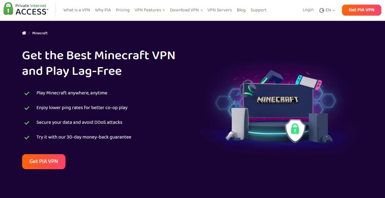PIA VPN Minecraft