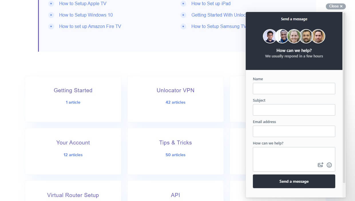 Unlocator Support