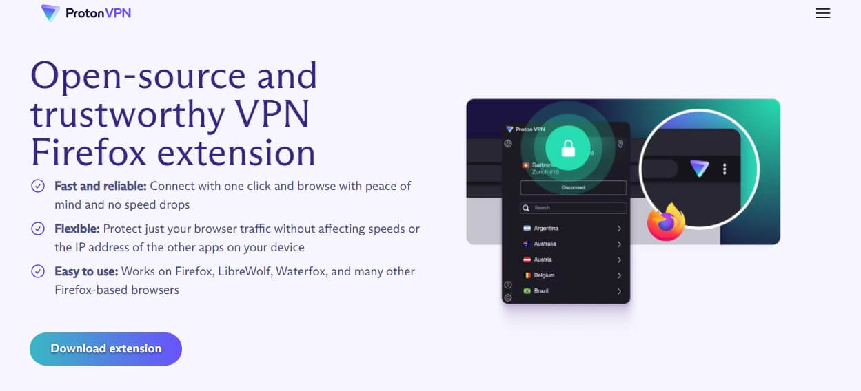 ProtonVPN Firefox