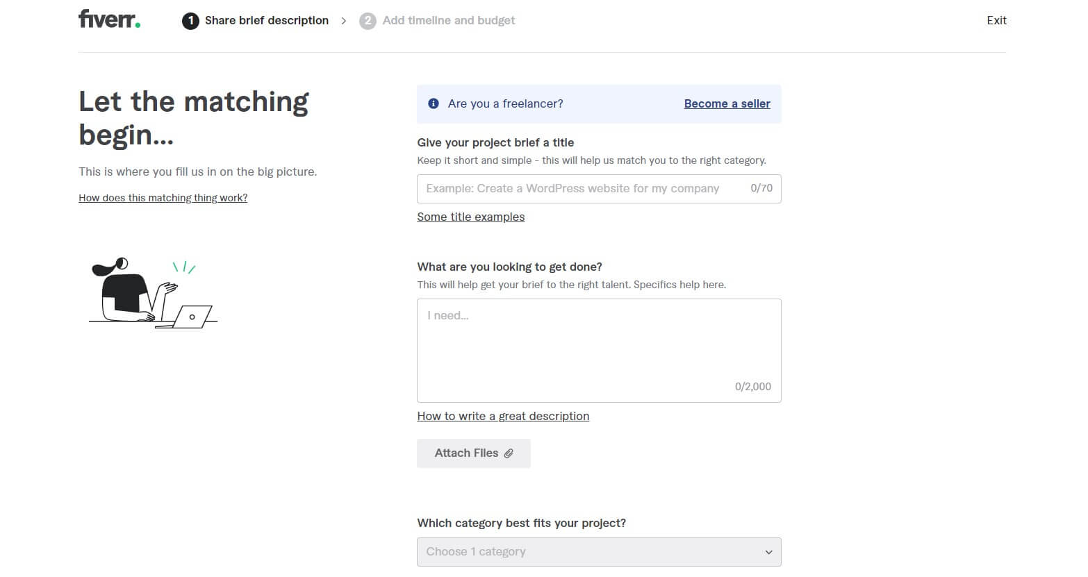 Fiverr Finding Sellers