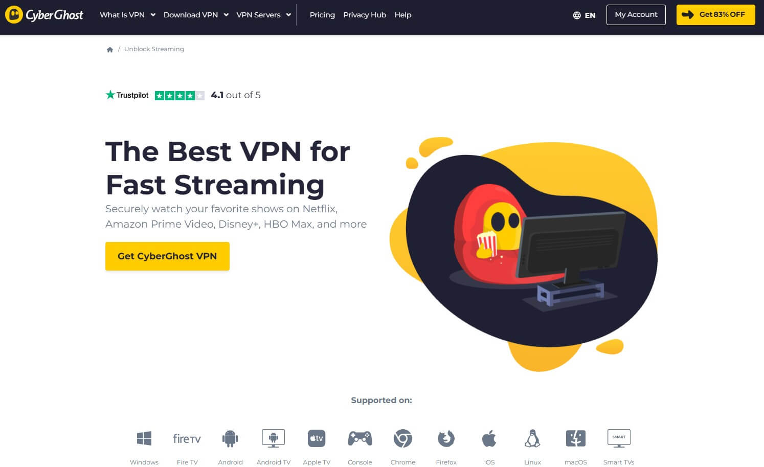 Cyberghost Streaming